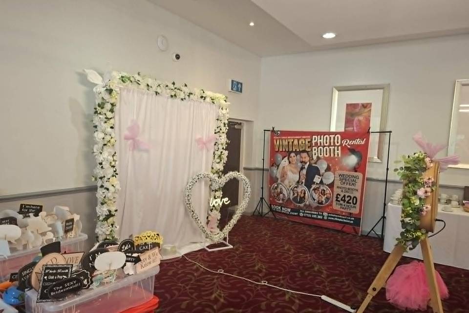 Our photo booth with