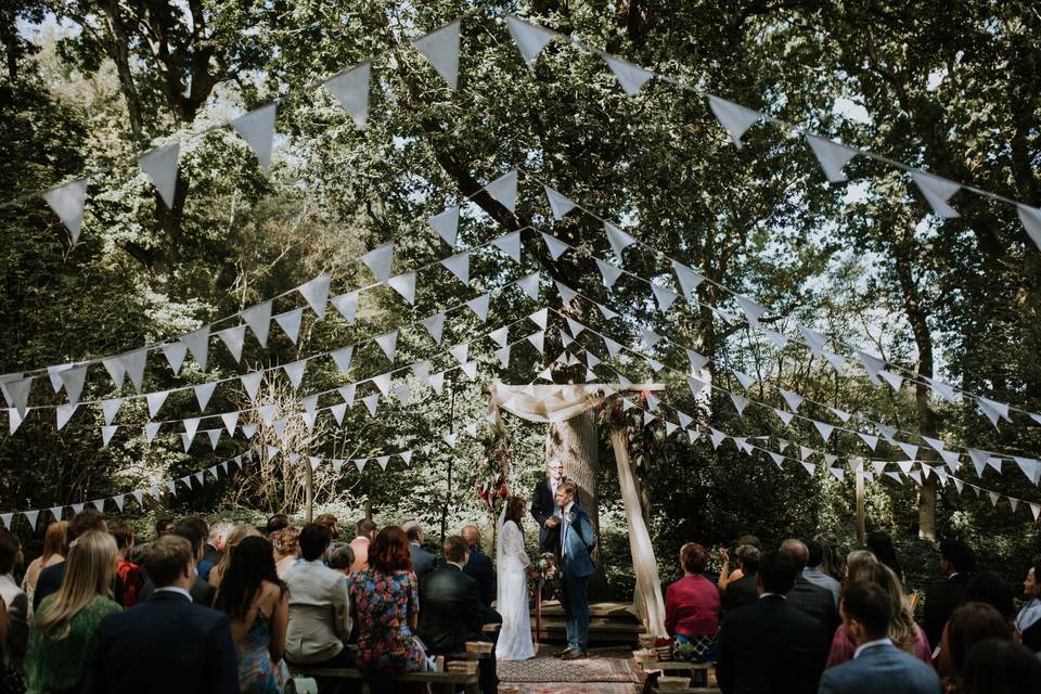 Woodland ceremony space