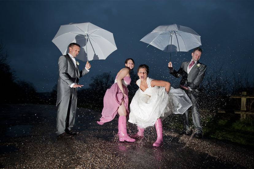 Rainy Wedding stops no-one!