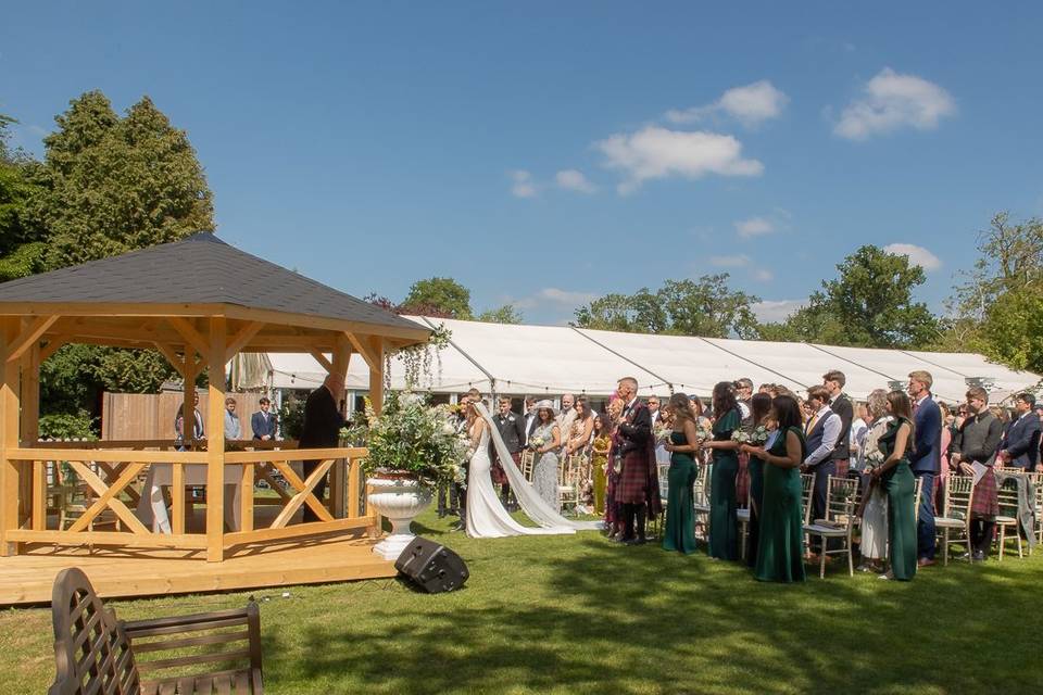 Outdoor ceremony