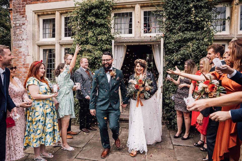 Confetti Shot at Cantley House