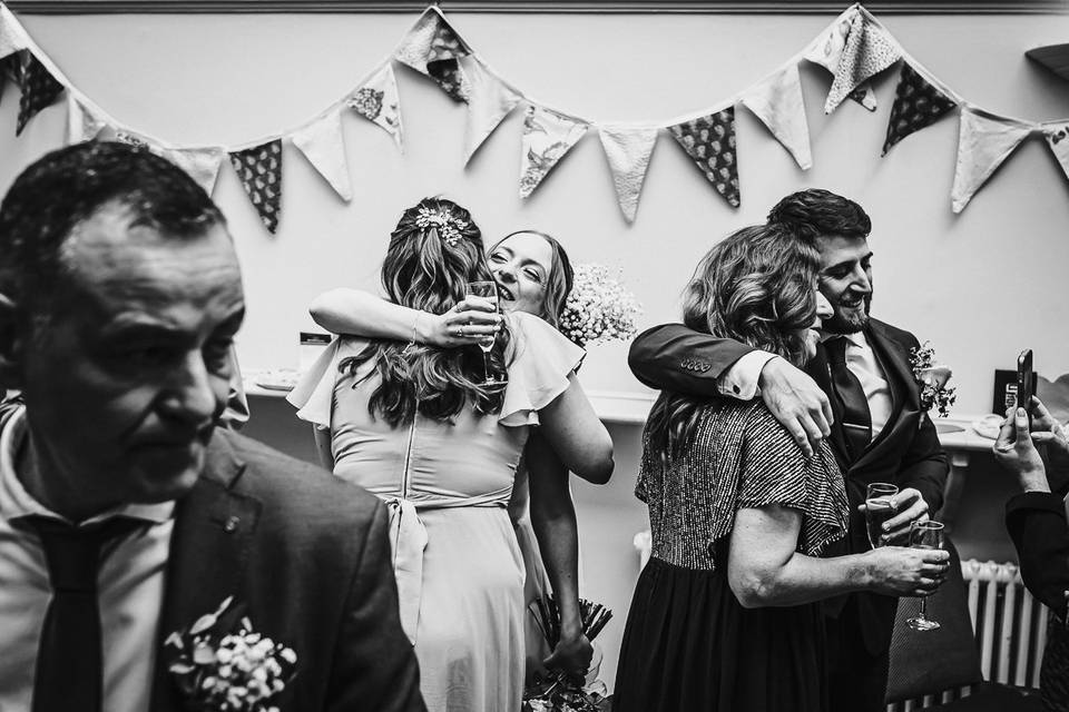 Wedding hugs