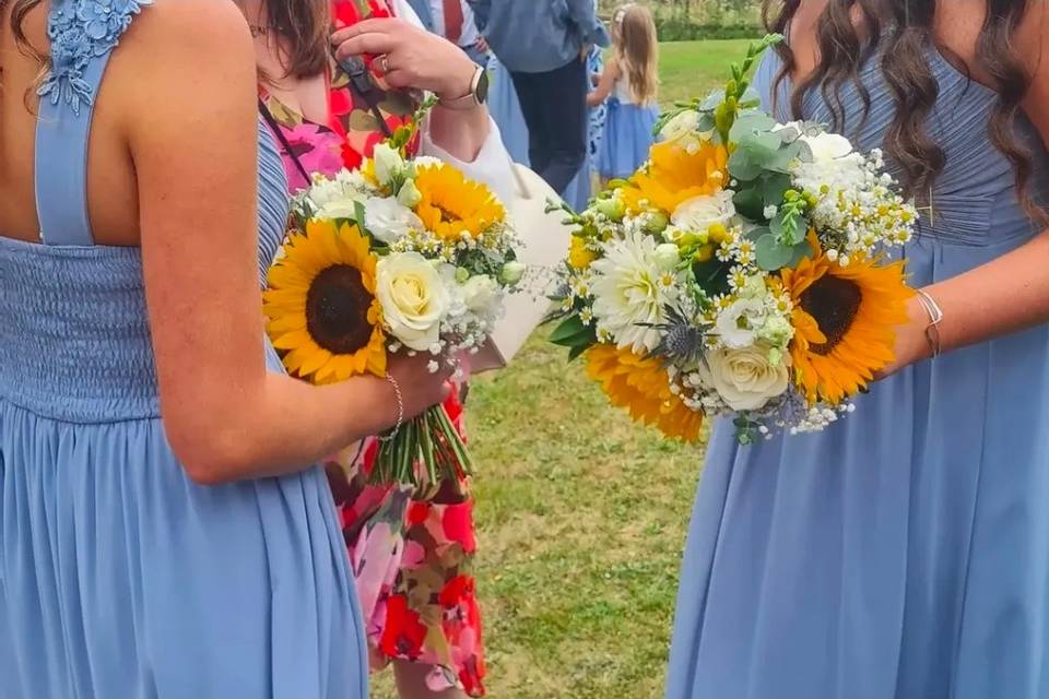Bridesmaid bouquets