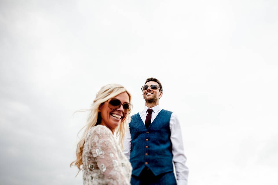 Wedding couple portrait