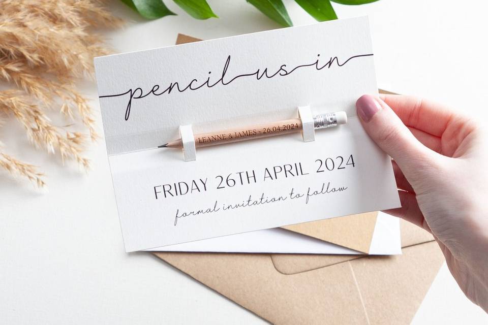 'Pencil us In' Save the Date