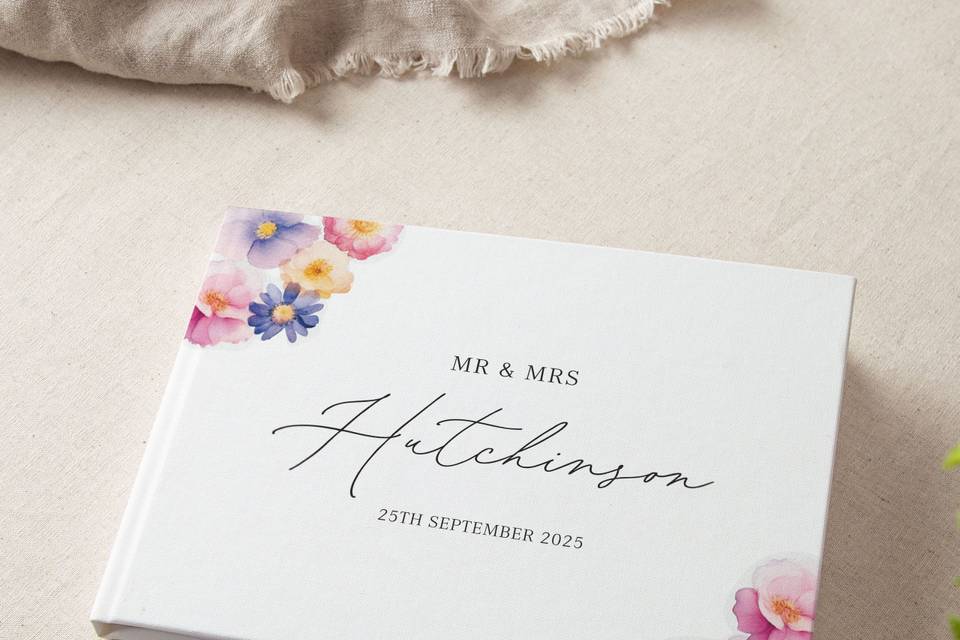 Floral Guest Book