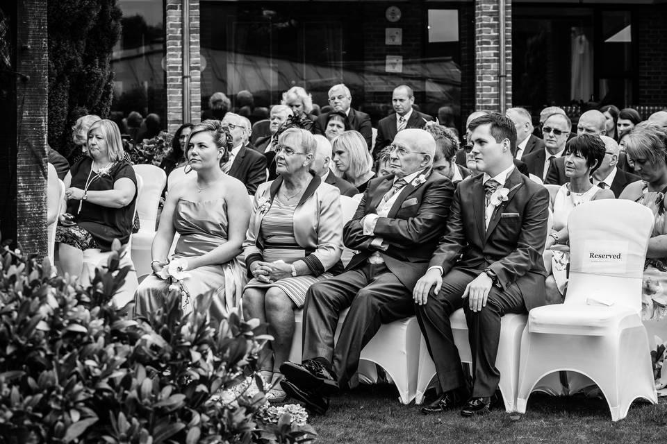 Guests at an Outdoor Ceremony