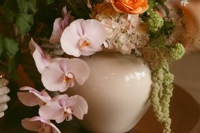 Ceramic Vase Full of Flowers