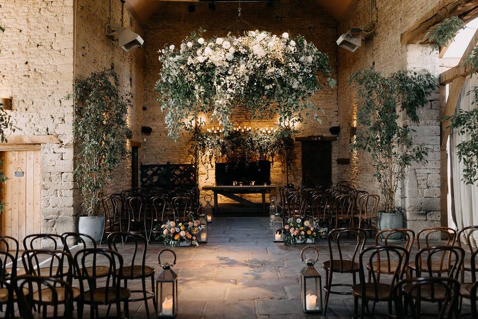 Ceremony Floral Chandelier