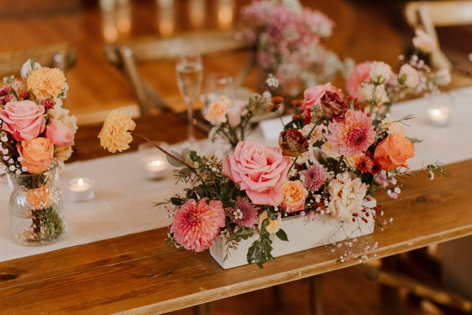 Long & Low Table Flowers