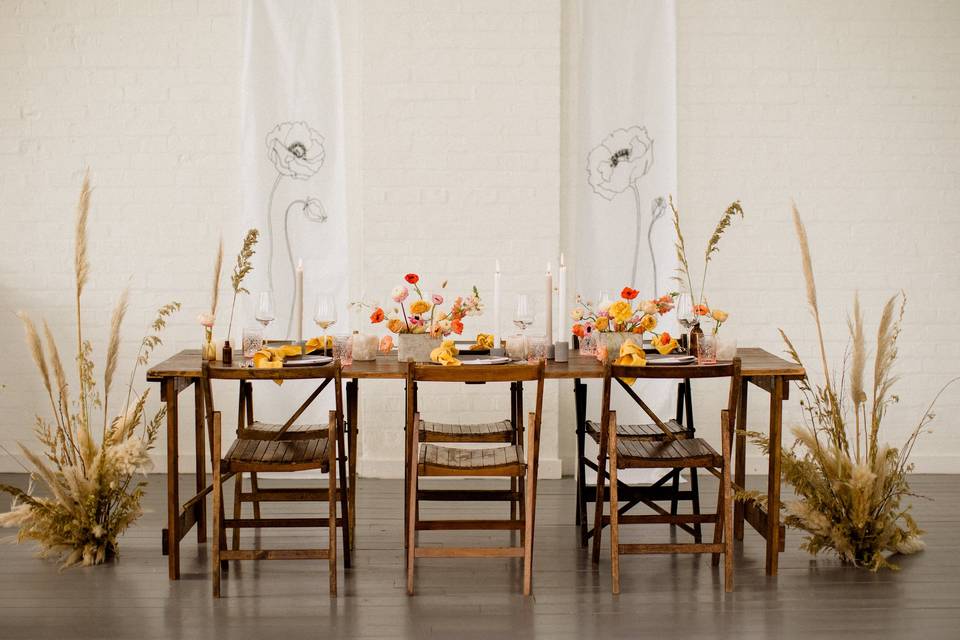 Rustic tablescape