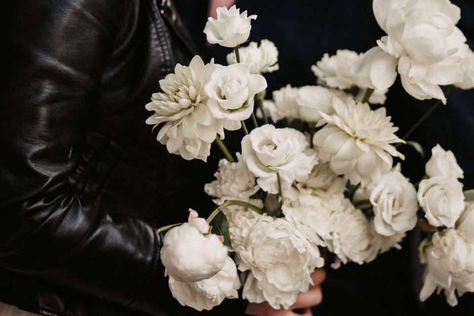 Modern White Bouquet