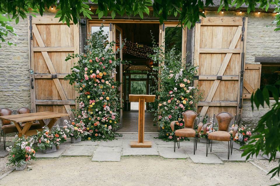 Wedding Floral Broken Arch