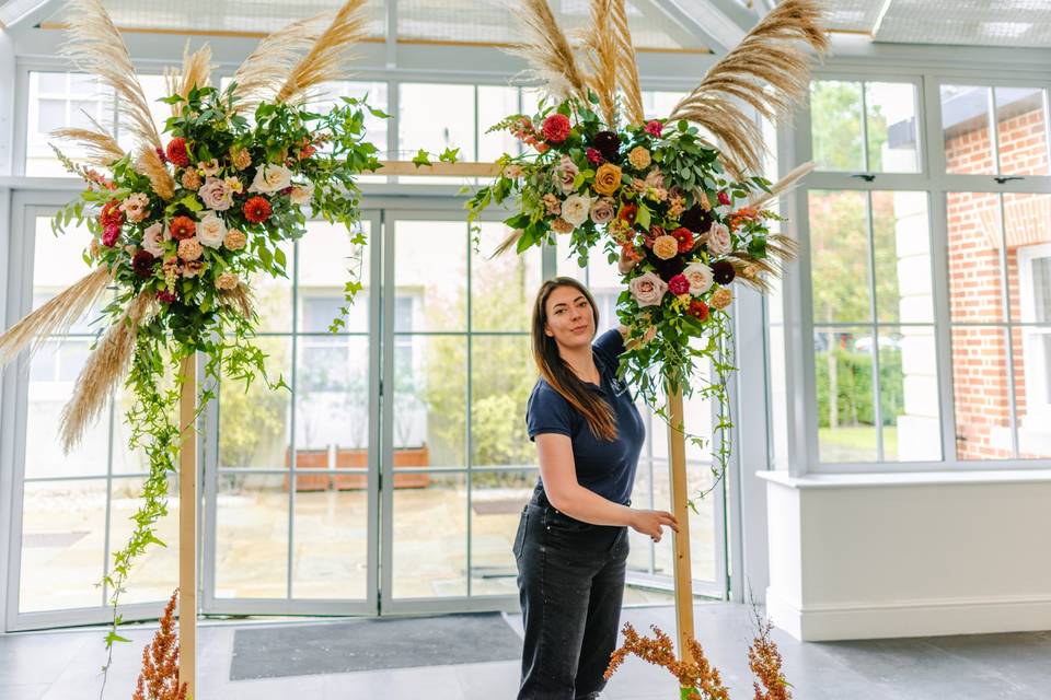 The Finished Boho Arch