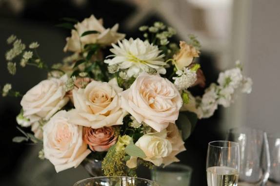 Table florals and candle hire