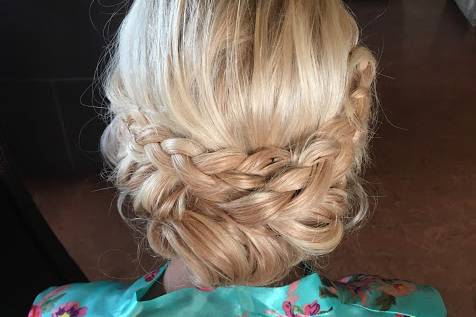 Elegant braid updo