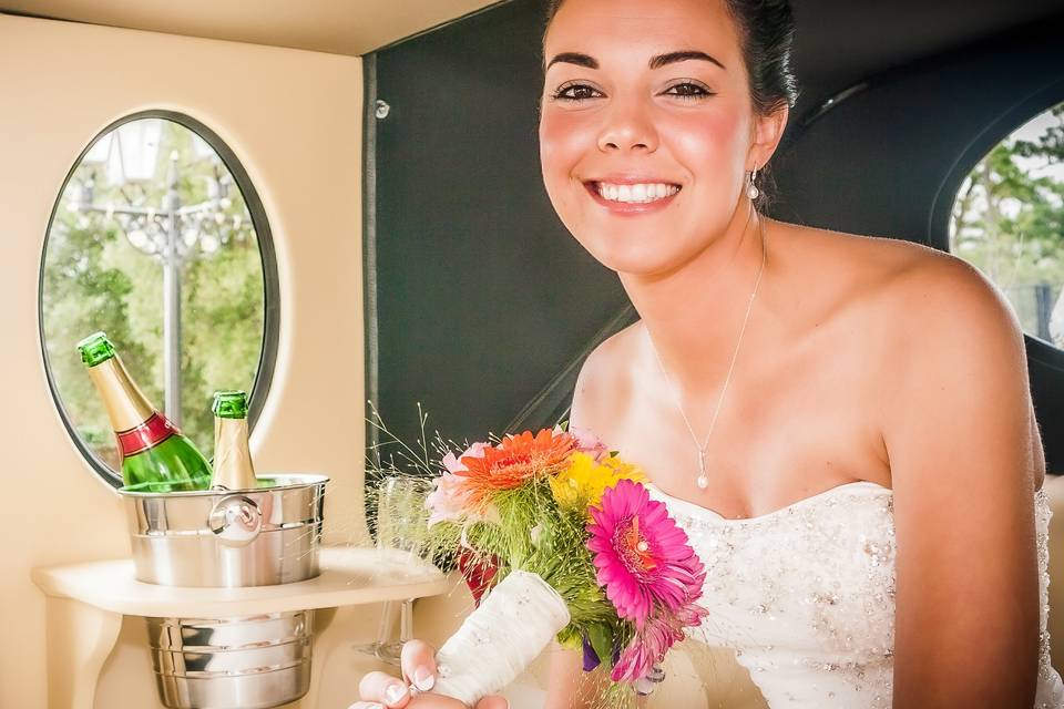 Smiling bride