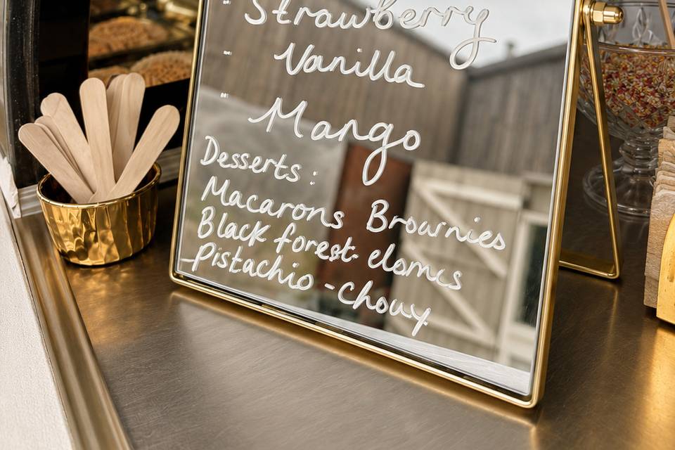 Personalised menu