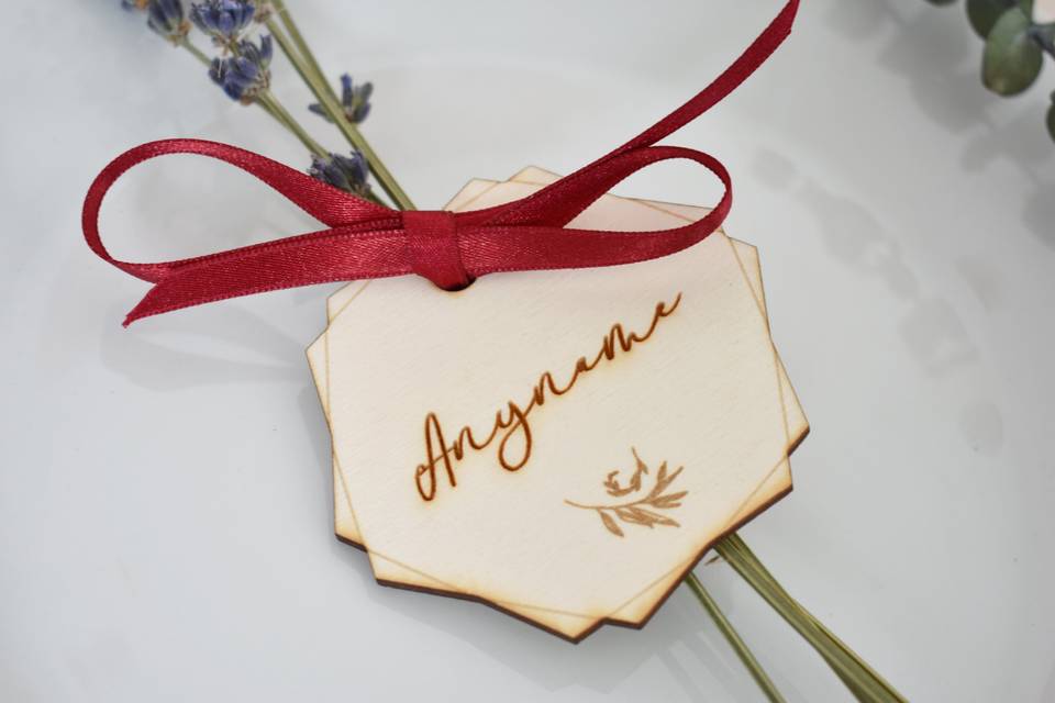 Wooden Place settings