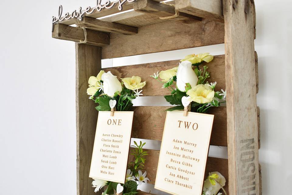 Rustic Table Plan