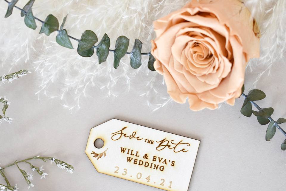 Rose Gold Letter Place setting