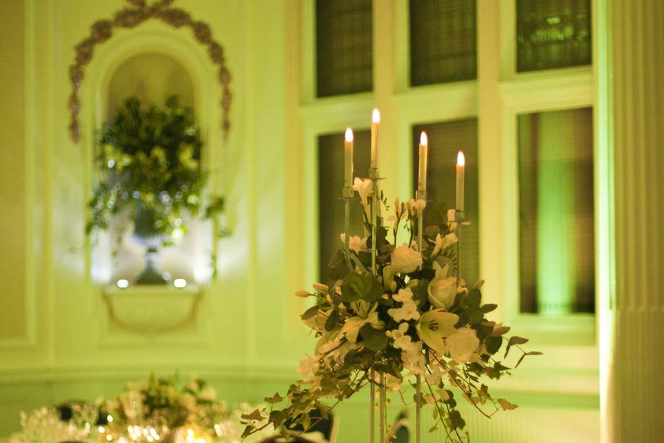 Dinner in the ballroom