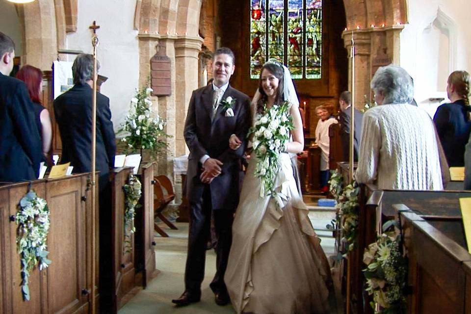 Walking down the aisle