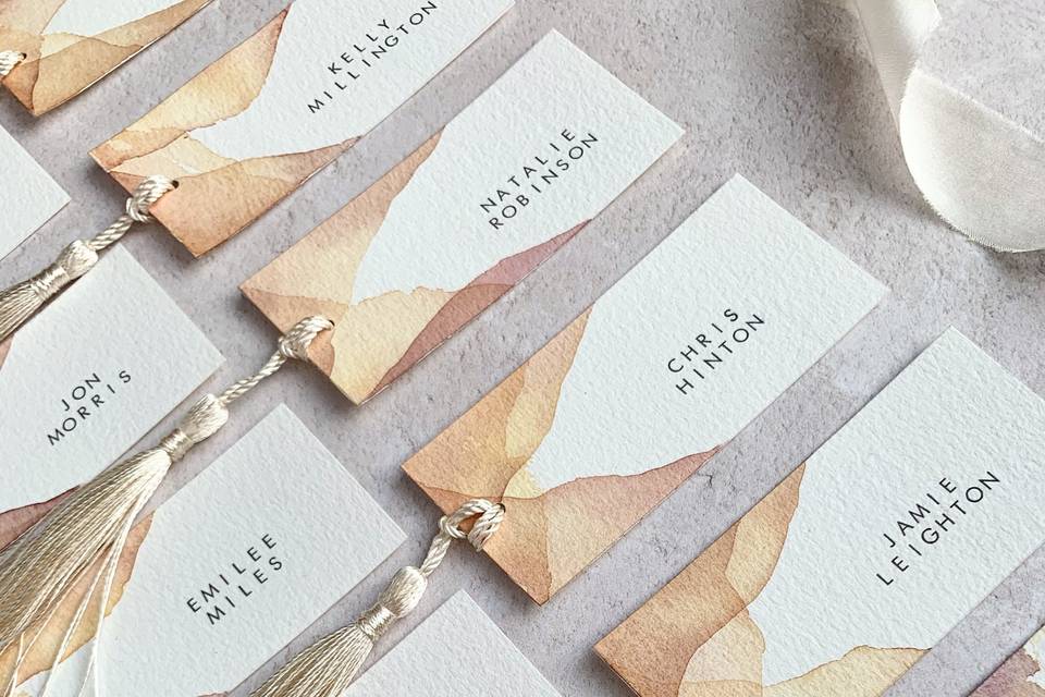 Watercolour place settings