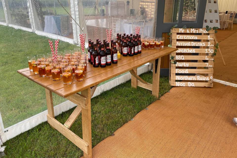 Welcome drinks