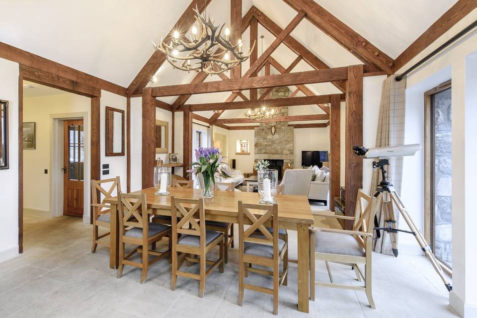 Dining area / living room in cottage Eagle's Crag