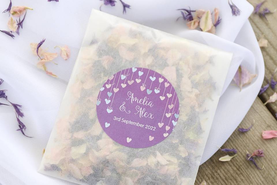 Personalised Confetti Sachets