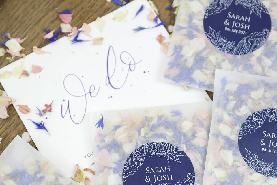 Personalised Confetti Sachets