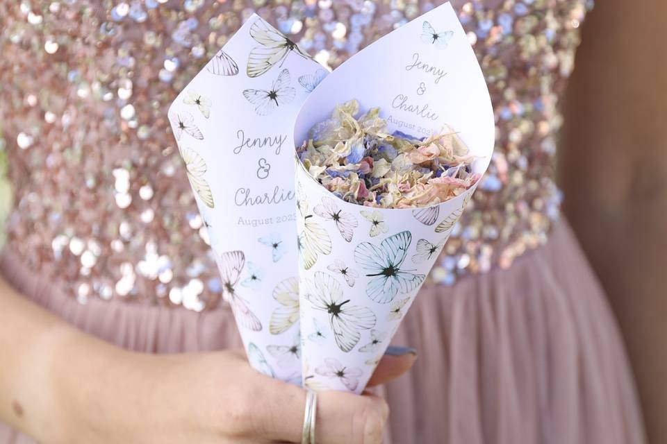 Personalised Confetti Cones