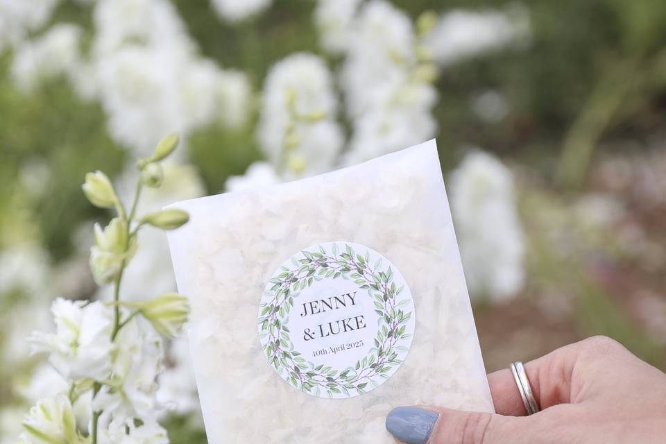 Personalised Confetti Sachets