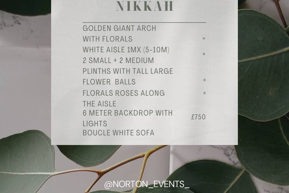 Norton Events |  We specialise