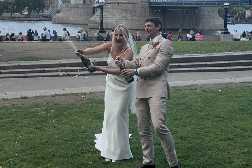 London wedding 🍾