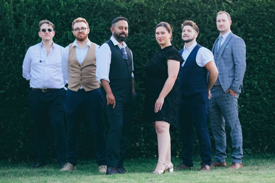 Outdoor wedding shot