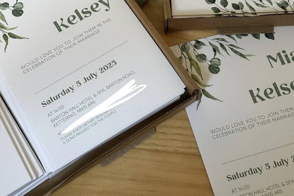 Invitation suite