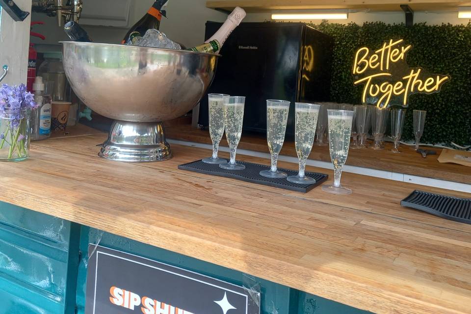 Free drinks!