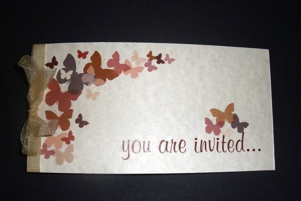 Flutterby invitations