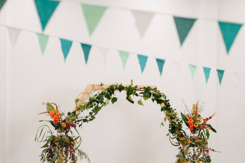 Floral arch - Photo area
