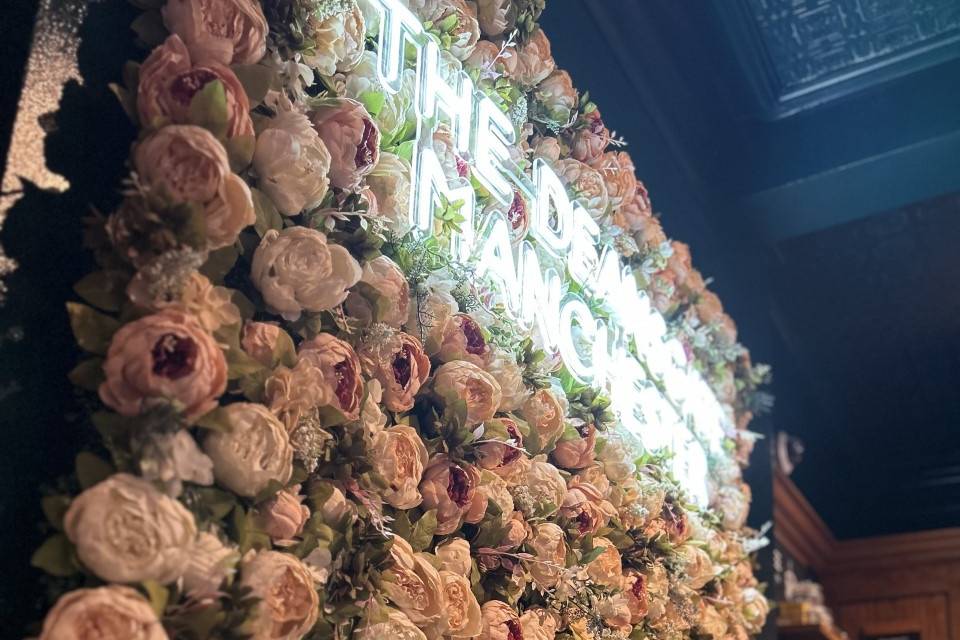 Bespoke floral wall