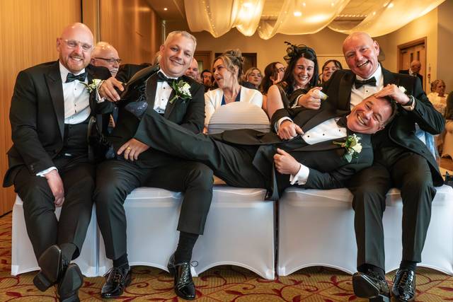 Funny groom