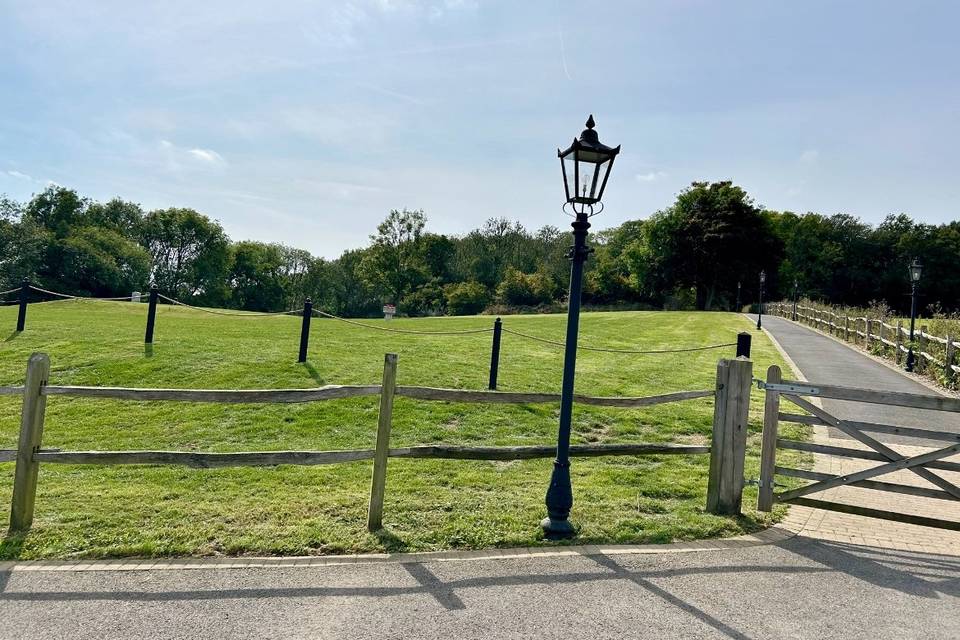 Entrance to field