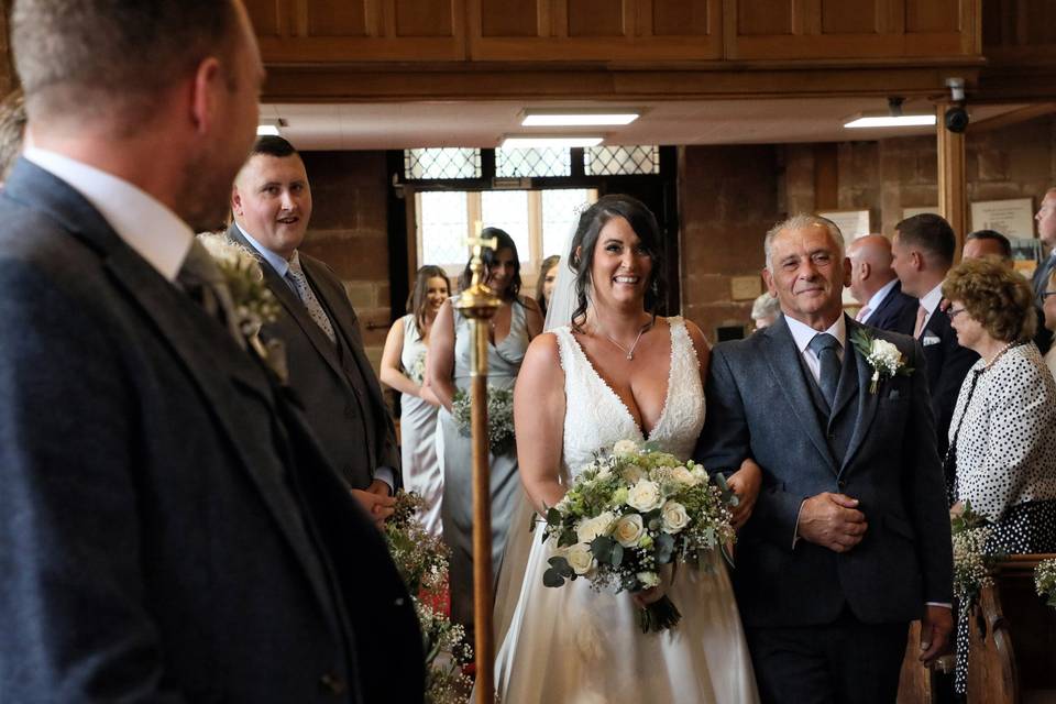 Here comes the bride