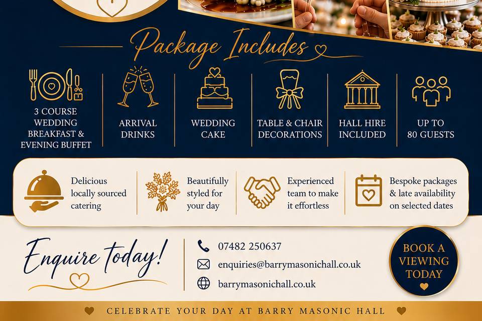 Wedding reception package