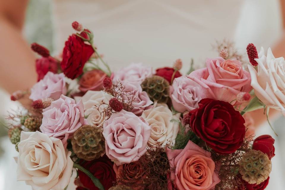 Summer bridal bouquet