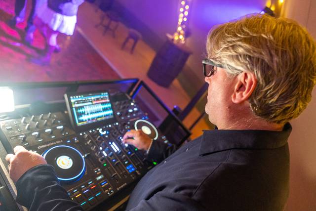 DJ console close up