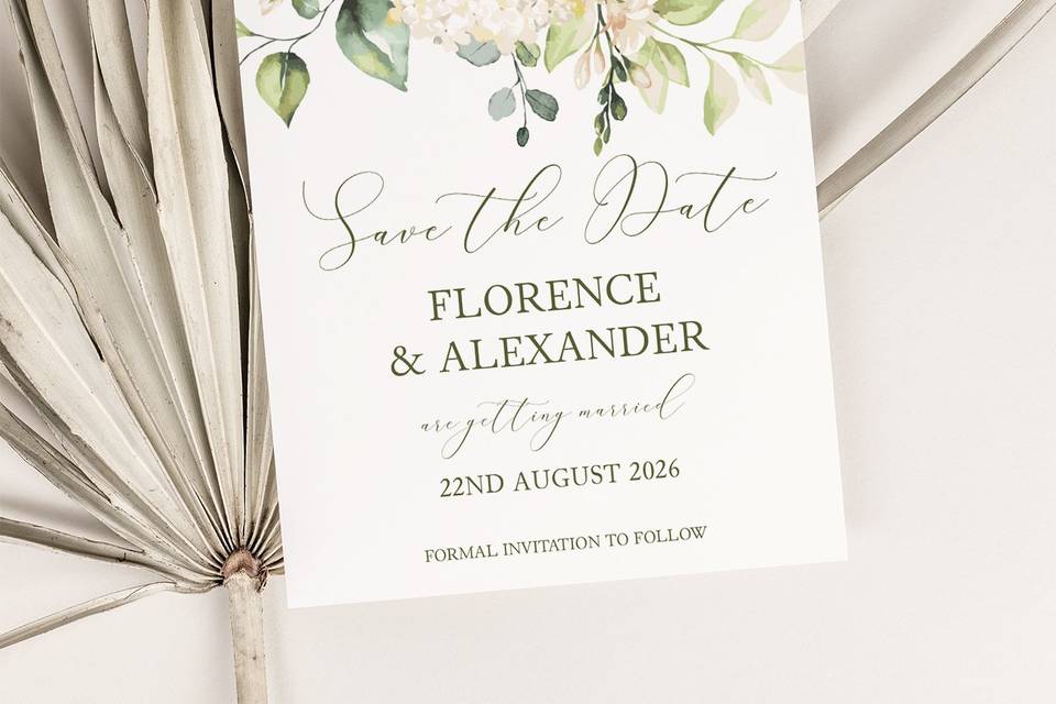 Save the Date Postcard