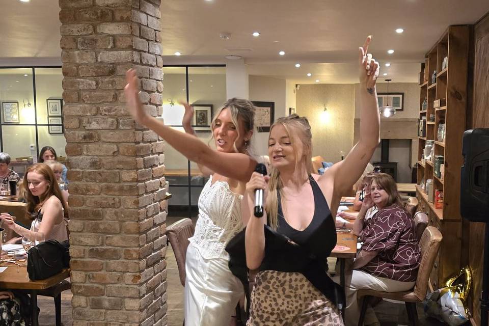 The Bride smashing a song!